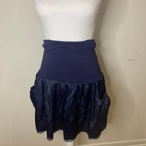 Charlotte Russe Dresses & Skirts - 🦄  Charlotte Russe / Small / Navy Silk Skirt